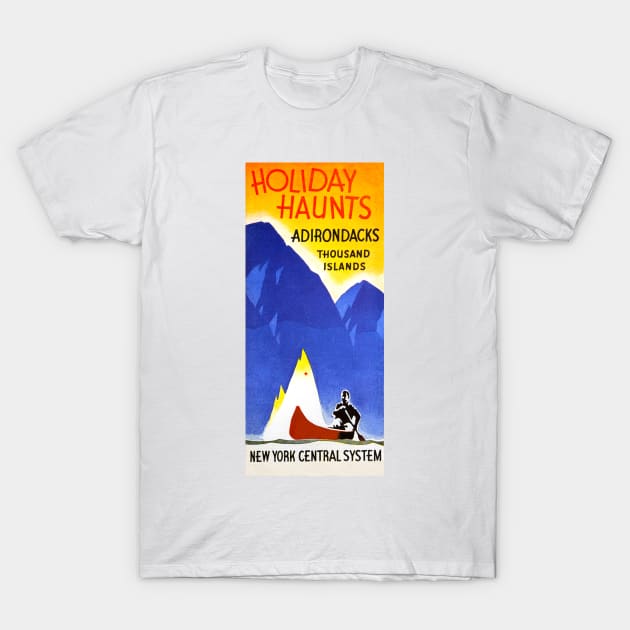 Vintage Travel - New York Central System T-Shirt by Culturio